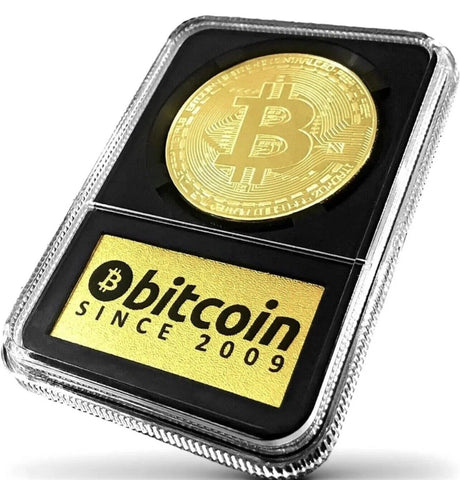 BITCOIN: Limited Edition Physical Coin with Display Case (Free Shipping)